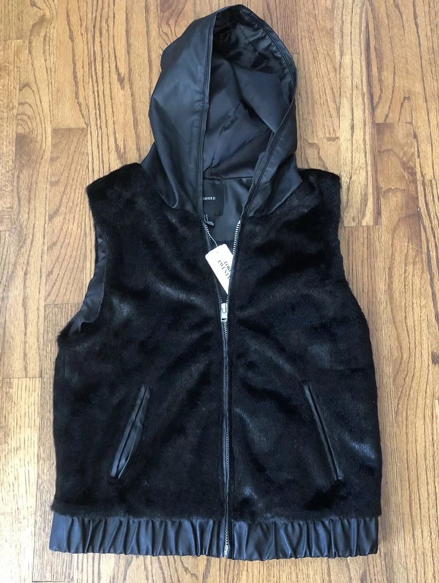 Forever 21 black vest cheap