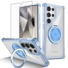 For Samsung Galaxy S25 Ultra S24 S23 S22 Mag Safe Case w/ Screen Protector+Stand