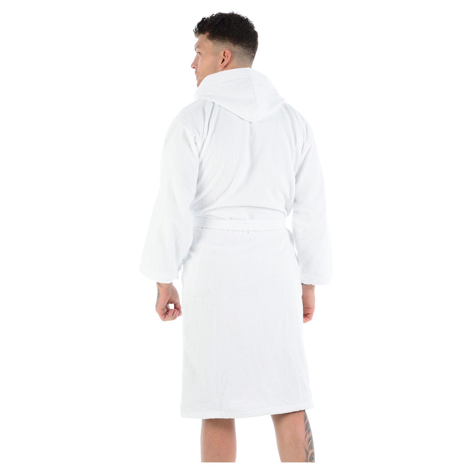 LUXURY EGYPTIAN COTTON BATH ROBE TOWELLING DRESSING GOWN VELOUR TERRY TOWEL SOFT - Picture 18 of 36