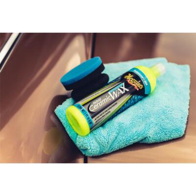 Meguiars Hybrid Ceramic Liquid Wax Set + Poliertuch aus Microfasern + Applikator