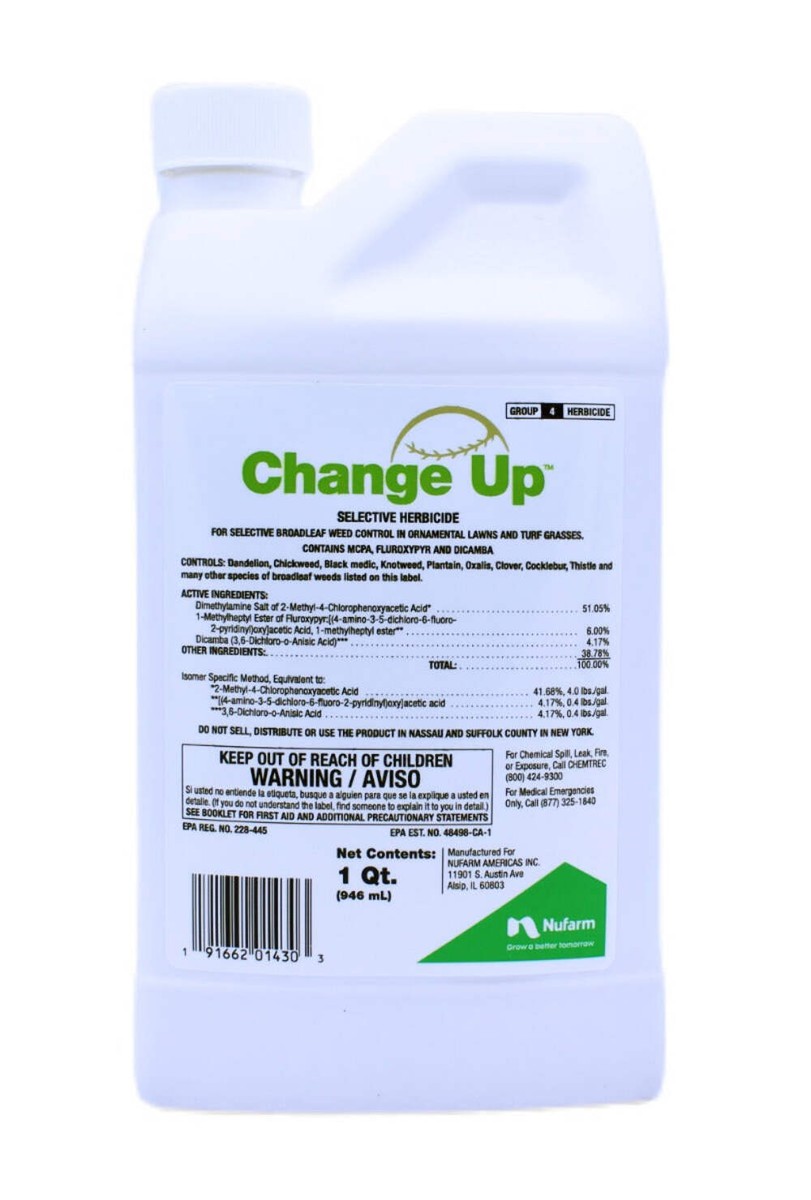 Change Up Selective Herbicide 1 quart Broadleaf Control MCPA Fluroxypyr  Dicamba | eBay