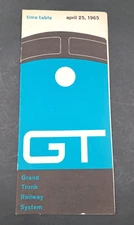 1965 Grand Trunk Railway System Time Tables and Connecting Schedules READ
