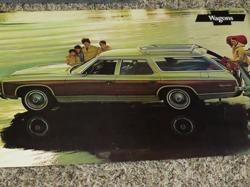 1971, 72, 73 Chevrolet Wagon Dealer Sales Brochure/Poster Lot (3) 11x17 - Bild 8 von 12