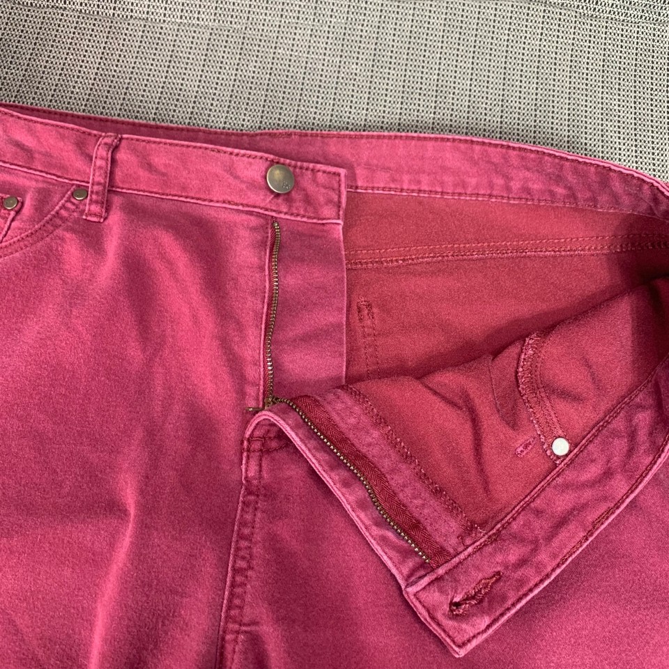 Faded Glory Womens Size 18 Burgundy Jeans High Rise Skinny Leg eBay