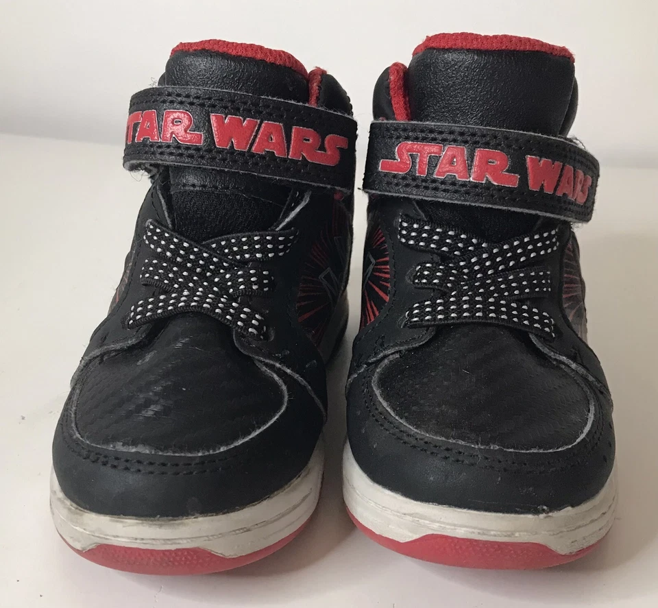 Star Wars Sneakers Darth Vader  High Top Shoes Boys US 7 - Image 2 of 4