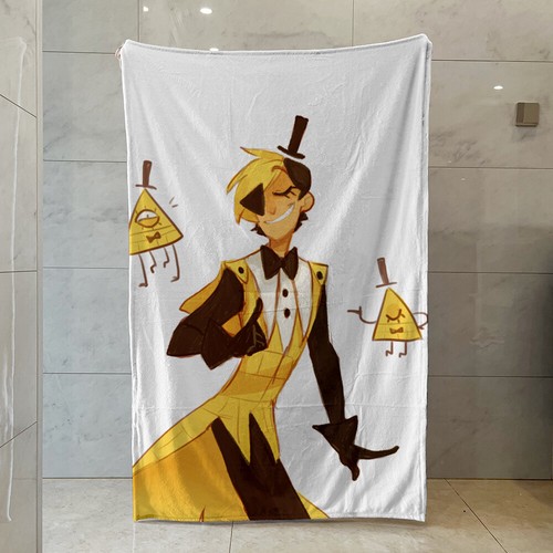 Gravity Falls Bill Code Fleece Blanket Cartoon Print Bed Blanket Sofa Blanket - Picture 50 of 54