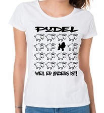 PUDEL DAMEN T-SHIRT BLACK SHEEP by SIVIWONDER