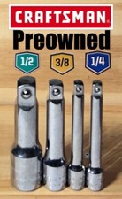 MY LOSS YOU GAIN- Craftsman 1/4" & 3/8" & 1/2  Drive Preowned 3" Extension Bar