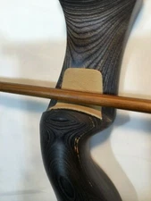 3 PC TAN LEATHER ARROW RESTS - ADHESIVE Traditional Archery RECURVE BOW #LSP