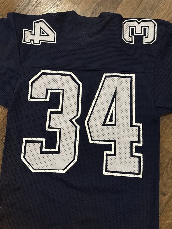 Dallas Cowboys Herschel Walker Jersey Medium Sand Knit Navy Blue