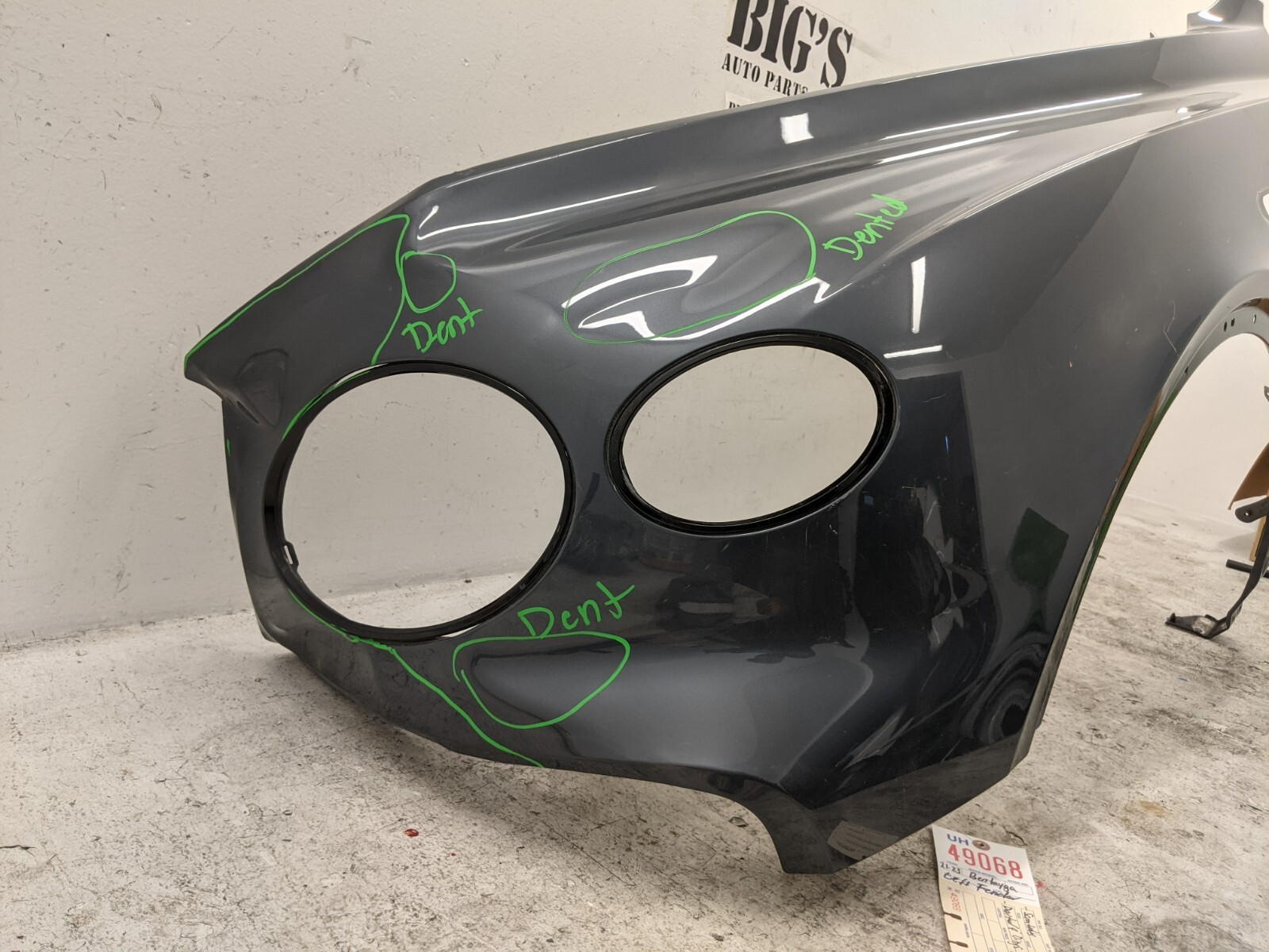 2021-2024 Bentley Bentayga Front Left Driver Side Fender OEM 36A821017H #49068