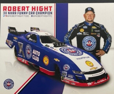 VRHTF NHRA ''COOL ROBERT HIGHT AAA AUTO CLUB JOHN FORCE RACING FUNNY CAR HAND OUT