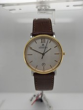 Michel Herbelin Two tone Classique Strap Quartz Watch 12443/T11GO