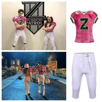 Zombies 4:Dawn of the Vampires Zed Short Sleeve White Pants Zed cosplay costume