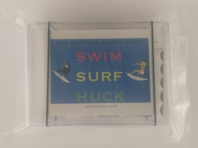 swim surf huck board game - black spinner - blue bands