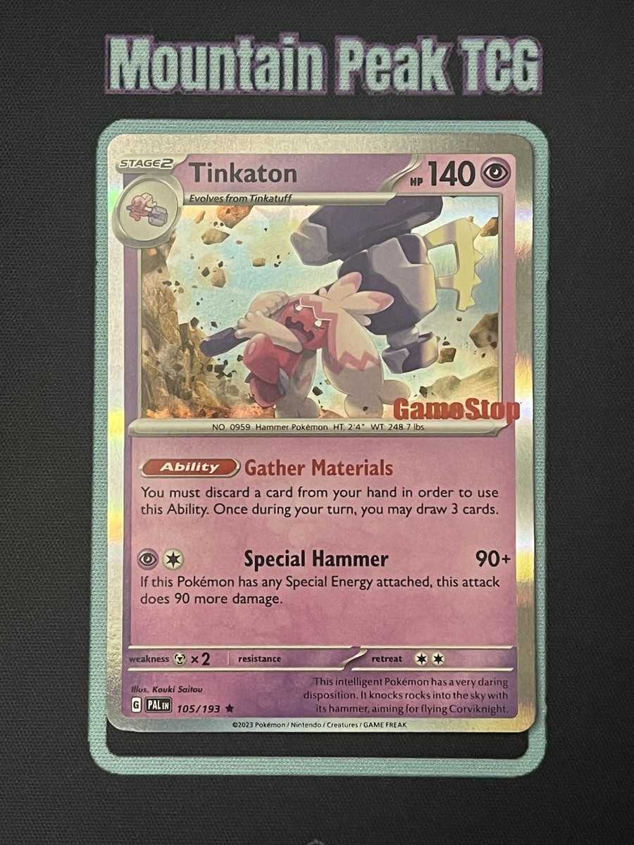 tinkaton pokemon card value Pokemon Card Paldea Evolved 240/193 Tinkaton ex Ultra Rare *MINT* –  Brokenvase Games main image 1