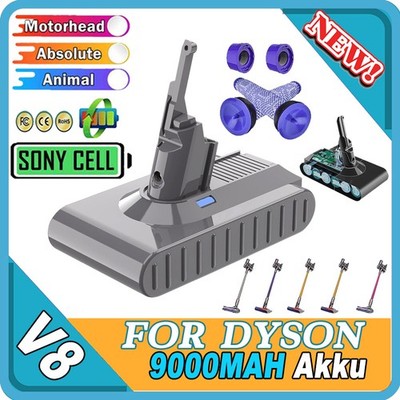 Für Dyson V8 SV10 Akku 9000mAh Absolute Animal Fluffy Staubsauger Akku Filter DE
