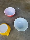 Vintage Oyrex bowl lot of 3