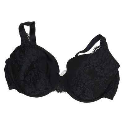 Lindex, BH, Größe: 85D, Diva, Schwarz, Elasthan/Polyamid, Blumen, Spitze #Eim