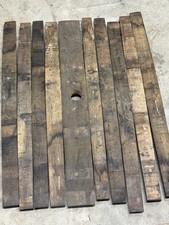 10 Pack Solid Oak Bourbon/Whiskey Barrel STAVES Authentic Rustic