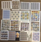 US Stamp Sheets Face Value $100 Collection Lot of 16 Full MNHOG Sheets Sharp! #5