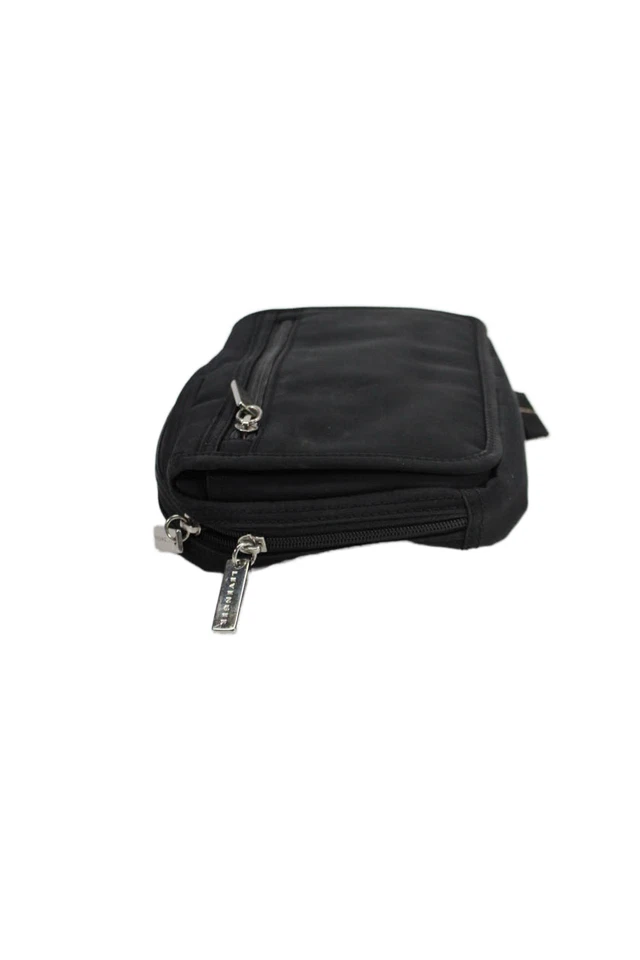 Bolso de mano Levenger para mujer con correa única con cremallera frontal negro mediano Foto 4 de 4