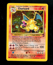 Pokemon Charizard Set Base 2 4/130 Holo Foil Rara Trading Card GIOCATA/DMG