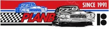 Plan B Skateboard Sticker Rot Schwarz Blau Wei&szlig; 20,5x5,5cm Rechteckig