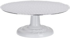 Cast Iron and Non-Slip Pad Cake Stand, 12 inch, White