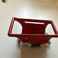 Target Red Toy Grocery Shopping Cart Pretend Play White Wheels