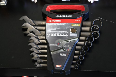 #ad Husky bite SAE combination wrench set 10 piece Black $20.00