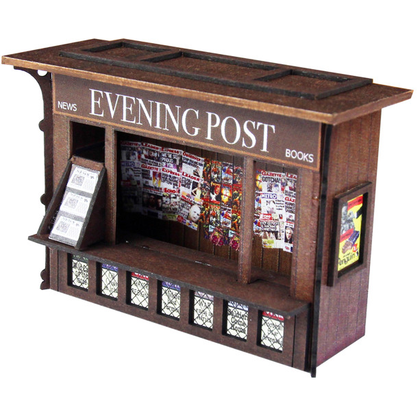 Metcalfe PO517 Platform Kiosk Newspaper Stand OO Gauge Card Kit
