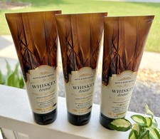 3 Bath Body Works WHISKEY TOAST Men's Ultimate Hydration 8 oz Body Cream