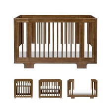 Convertible Baby Crib All Stages Natural Walnut M23401NL babyletto Yuzu