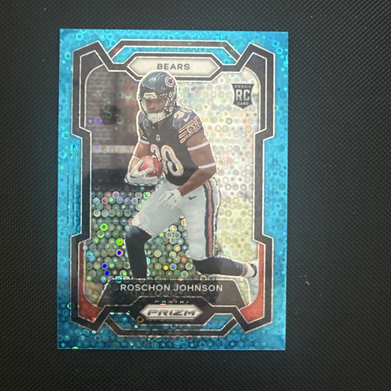 ROSCHON JOHNSON  2023 Panini Prizm Light Blue disco  14/95 ChicagoBears RC #314