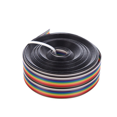 Eowpower 20 Pin Rainbow Color Flat Ribbon IDC Cable Wire 5 M Length