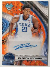 Patrick Ngongba 2024-25 Bowman Best Orange Geometric Refractor Auto /25 RC Duke