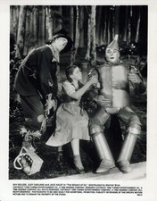 Wizard of Oz Judy Garland Ray Bolger Jack Haley Promo Press Photo Film Movie