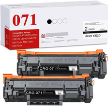 2  Toner Cartridges Replacement for Canon 071 CRG071 for imageCLASS LBP122 LBP12