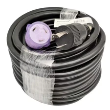 25 Ft. 10/3 30 Amp NEMA L6-30 Extension Cord NEMA L6-30P to L6-30R