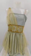 Dance Costume Medium Adult Gray Curtain Call R103 Ballet Sequin Draping