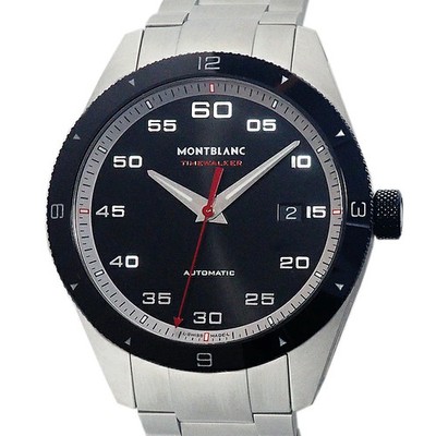 MONT BLANC TimeWalker 116060 Stainless Steel Black Watch