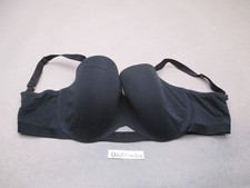 40F Thirdlove Womens Black Pima Cotton Blend Lined Underwired Demi Bra 8D