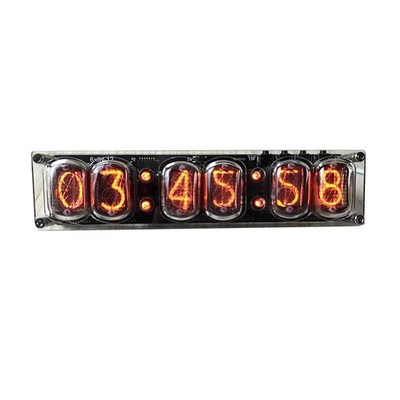 DC5V 6-bit IN-12 Glow Tube Clock IN12 Nixie Clock Base w/Remote Fast Ship USA