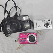 Camera Lot of 3 For Parts or Repair Pentax Zoom 105r Sanyo Digital Concepts