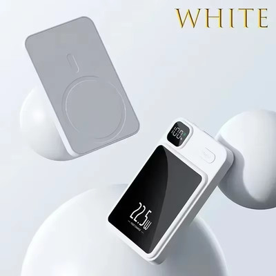 10,000 mAh Magnetic Wireless Mini Power Bank 22.5 W Fast Charger Portable