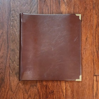 Samsill 1513 Heavy Duty Gold 3-Ring Binder 1'' Double lock Burgandy Brown