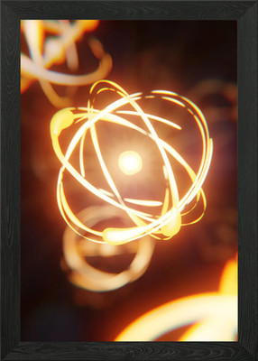 ATOMS Gerahmtes Wandbild Poster Leinwanddruck Bild