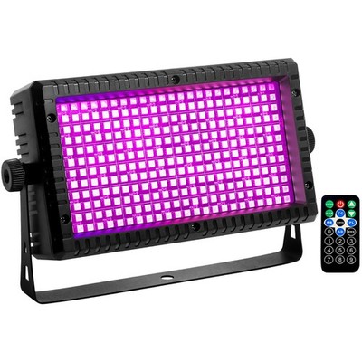 288 LED Party Strobe Light, Multicolor, LED, Modern Style, Bracket Mount, Sou...