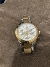 Tommy Hilfiger Stainless Steel Wristwatch White and Gold